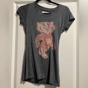 Abercrombie & Fitch Women’s Wisconsin Badgers Bucky Badger Shirt